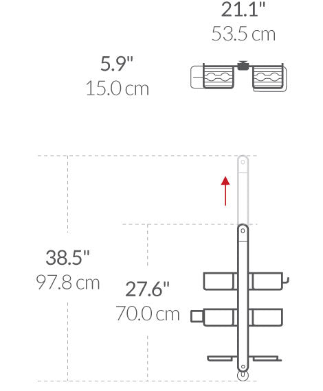 extra-large adjustable shower caddy