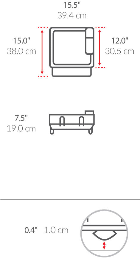 compact steel frame dishrack