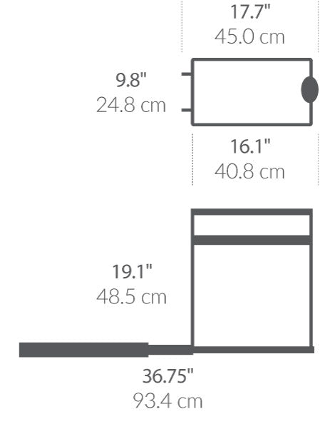 30L under counter pull-out can