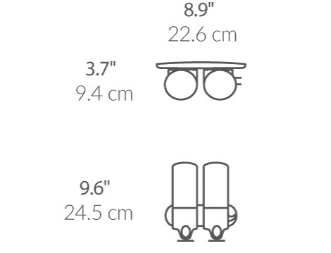 twin wall mount pump