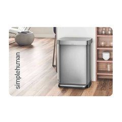 simplehuman gift card - trash can design