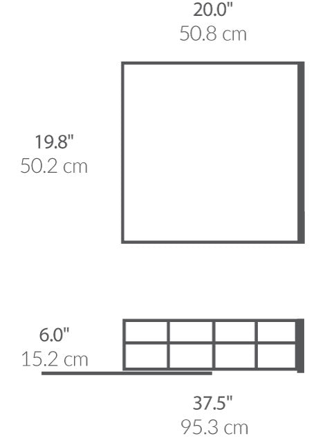 20 inch pull-out cabinet organizer