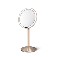 sensor mirror fold - rose gold finish - 3/4 view image 